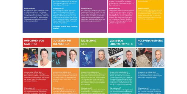 Plakat des Differenzierungsangebot in der GTA im Schuljahr 2025/26